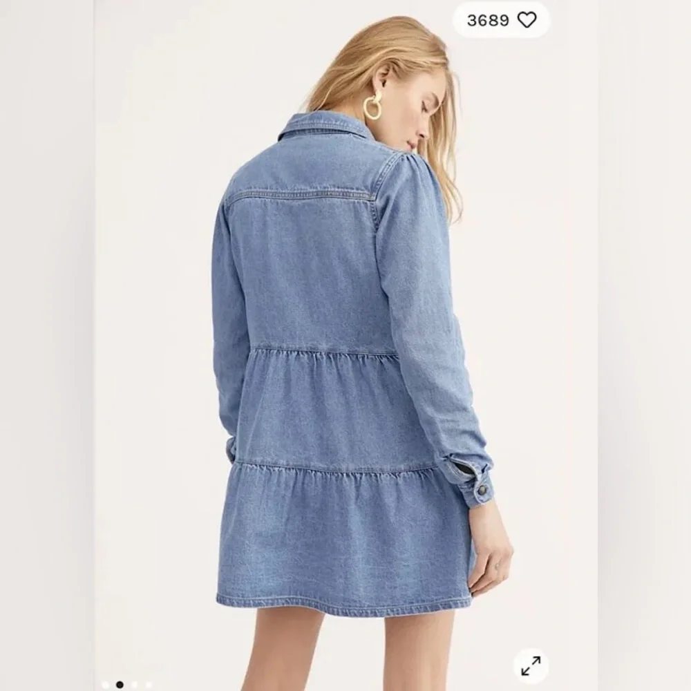 Free People Nicole Long Sleeve Collared Shirt Dress - Picture 2 of 6